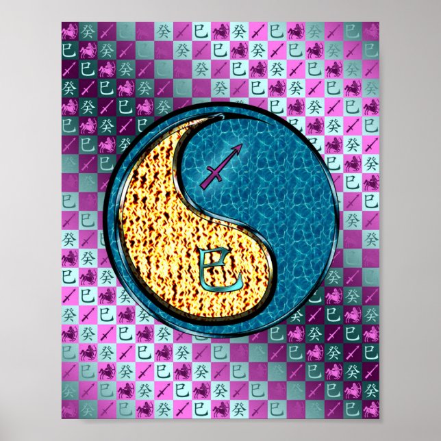 Sagittarius & Water Snake Poster (Vorne)