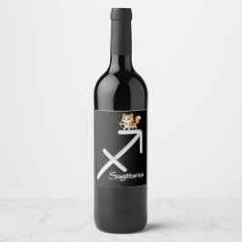 Sagittarius Wine Label Weinetikett