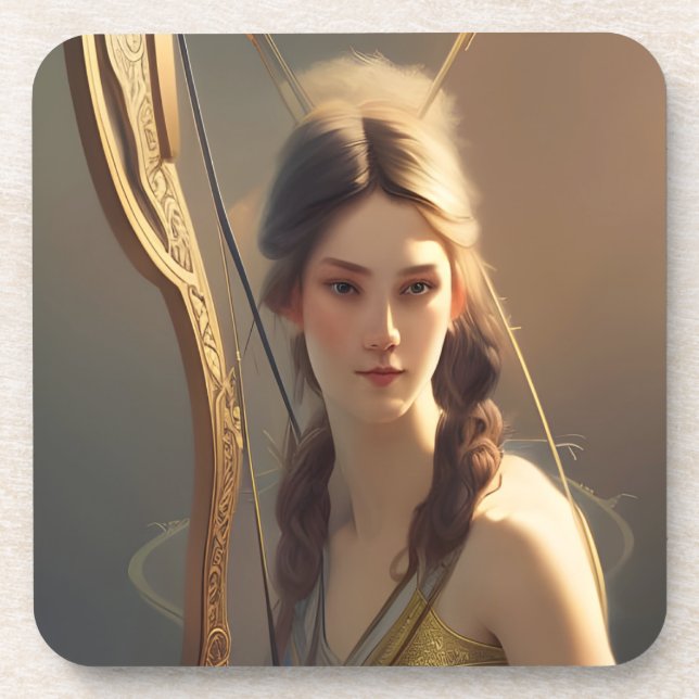 Sagittarius Woman Getränkeuntersetzer (Vorderseite)