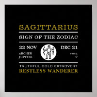 Sagittarius Zeichen des Zodiaks, astrologisch