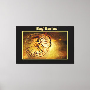 Sagittarius Zodiac Astrologie Design Leinwanddruck