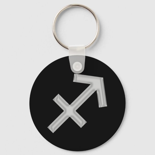 Sagittarius Zodiac Astrologie Schlüsselanhänger (Vorderseite)