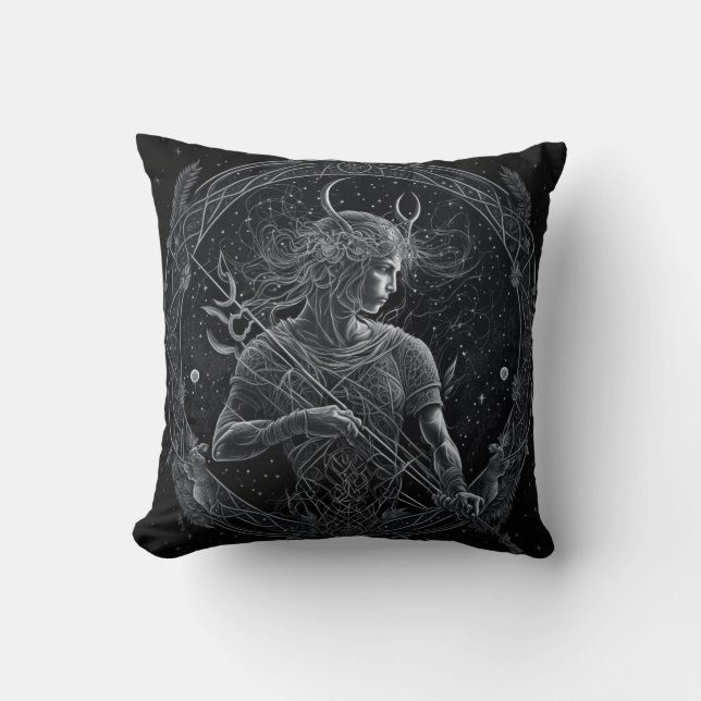 Sagittarius Zodiac Astrologisch Kissen (Vorderseite)