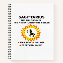 Sagittarius Zodiac Astrologische Zeichen Notizbuch