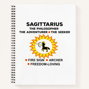 Sagittarius Zodiac Astrologische Zeichen Notizbuch