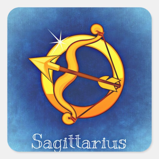 sagittarius zodiac Aufkleber (Vorderseite)