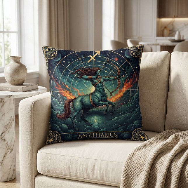 Sagittarius Zodiac Celestial Kissen (Von Creator hochgeladen)