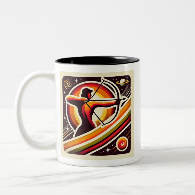 Sagittarius Zodiac Coffee Tasse Männerdesign (Links)