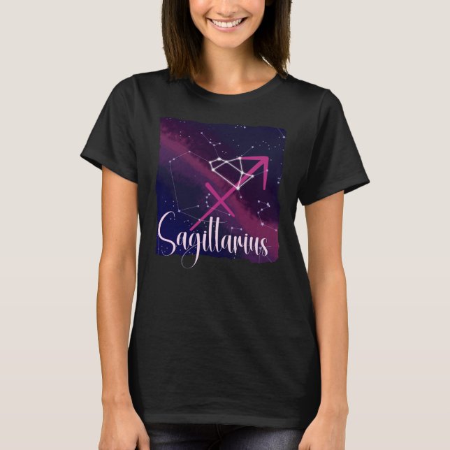 Sagittarius Zodiac Constellation T-Shirt (Vorderseite)