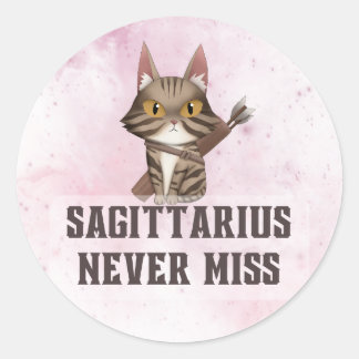 Sagittarius Zodiac Decal für Astrologie Liebhaber Runder Aufkleber