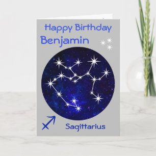 Sagittarius Zodiac Geburtstagskarte Karte