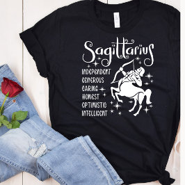 Sagittarius Zodiac-Horoskop-Eigenschaften T-Shirt