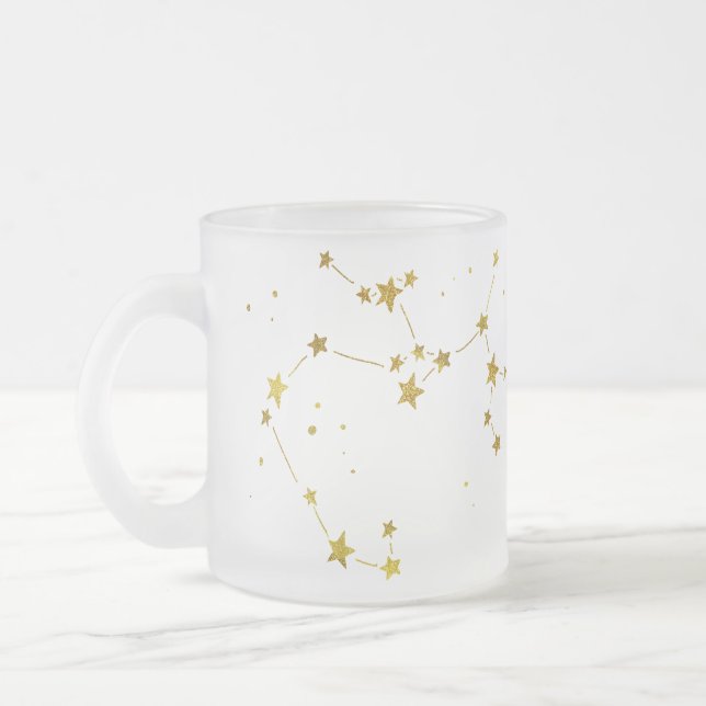 Sagittarius Zodiac Mattierte Bier-Tasse Mattglastasse (Links)