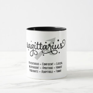 Sagittarius Zodiac-Merkmale Tasse