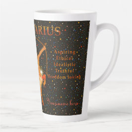 Sagittarius zodiac modern personalisiert milchtasse