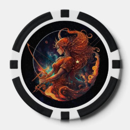 Sagittarius Zodiac Poker Chips - Horoskop-Symbol