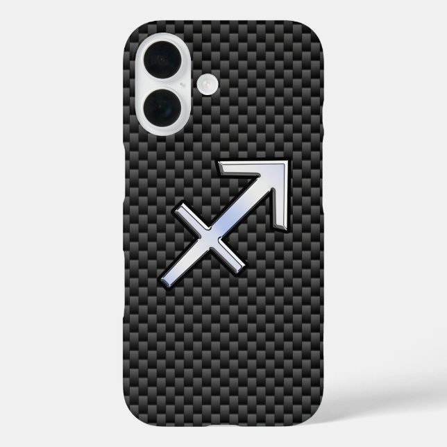 Sagittarius Zodiac Sign Carbon Fiber Style Case-Mate iPhone Hülle (Rückseite)