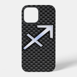 Sagittarius Zodiac Sign Carbon Fiber Style iPhone Hülle
