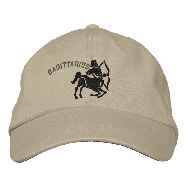 Sagittarius Zodiac Sign Embroidery 22 - 21. Dezemb Bestickte Baseballkappe (Vorderseite)