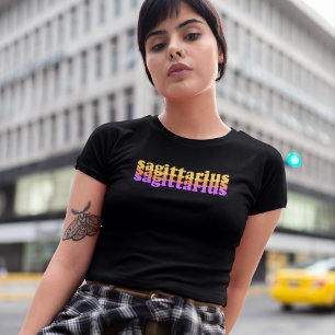 Sagittarius Zodiac Sign Farbe des Lila Powers T-Shirt