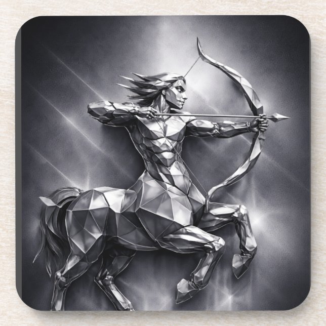 sagittarius zodiac sign getränkeuntersetzer (Vorderseite)