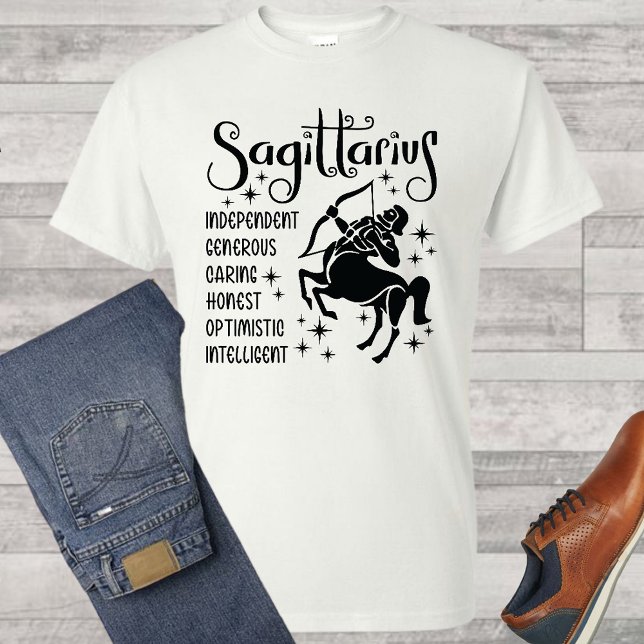 Sagittarius Zodiac Sign Horoskop T - Shirt (Von Creator hochgeladen)
