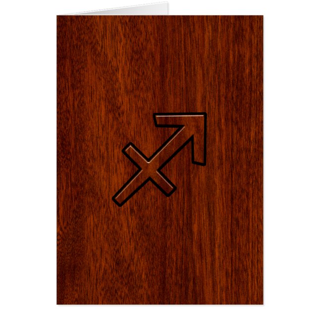 Sagittarius Zodiac Sign in Mahogany Style (Vorne)