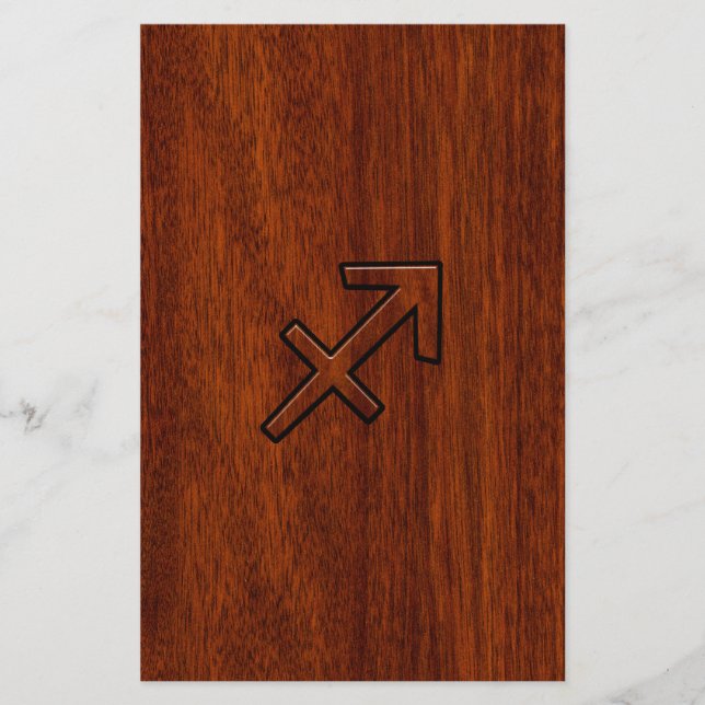 Sagittarius Zodiac Sign in Mahogany Style Flyer (Vorne)