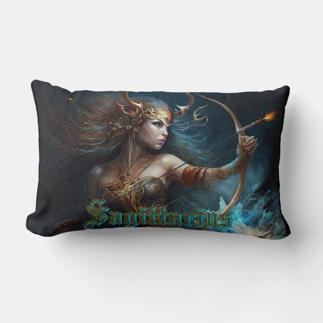 Sagittarius Zodiac Sign Lendenkissen (Vorderseite)