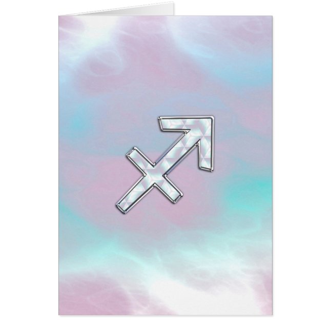 Sagittarius Zodiac Sign on Mother of Pearl Style (Vorne)