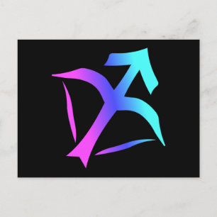 Sagittarius Zodiac Sign Postcard Postkarte