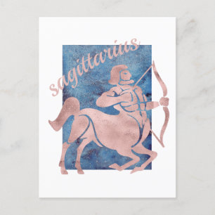 Sagittarius Zodiac Sign Postcard Postkarte