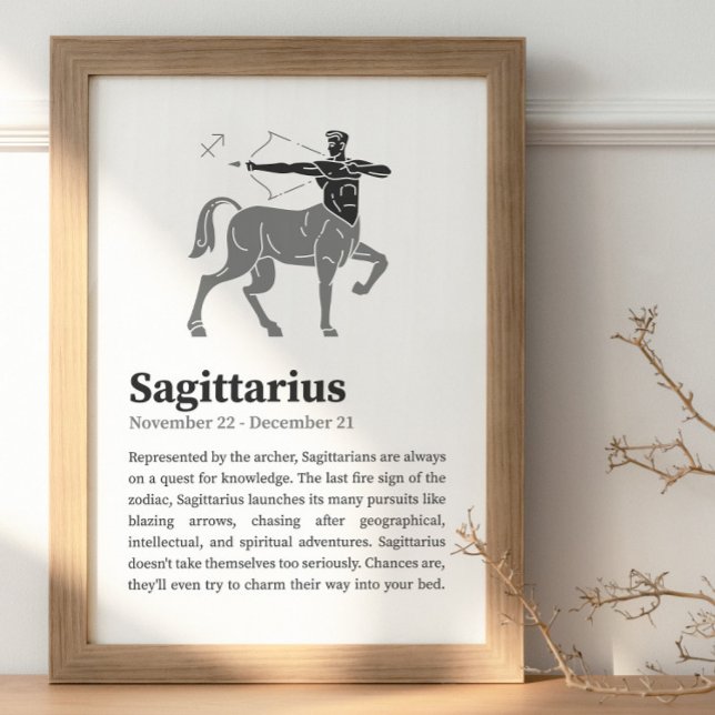 Sagittarius Zodiac Sign Poster (Von Creator hochgeladen)