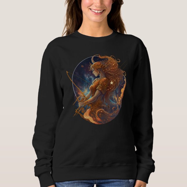 Sagittarius Zodiac Sign Sweatshirt (Vorderseite)