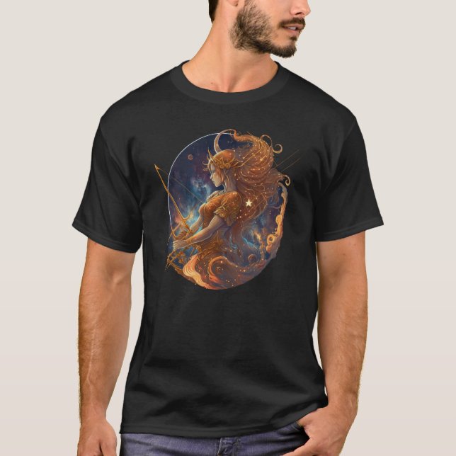 Sagittarius Zodiac Sign T-Shirt (Vorderseite)