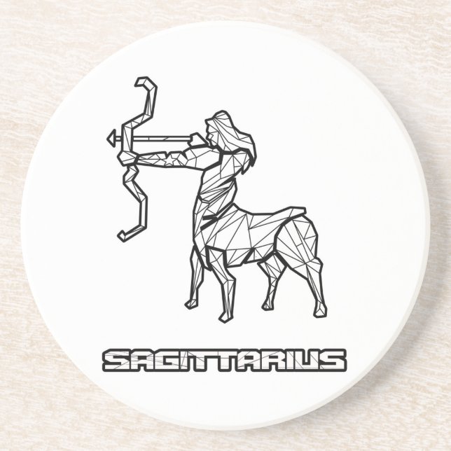 Sagittarius Zodiac Sign Untersetzer (Vorne)