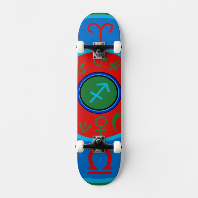 Sagittarius Zodiac Skateboard (Vorderseite)