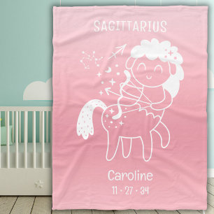Sagittarius Zodiac Star Name Geburtsdatum Pink Bab Fleecedecke