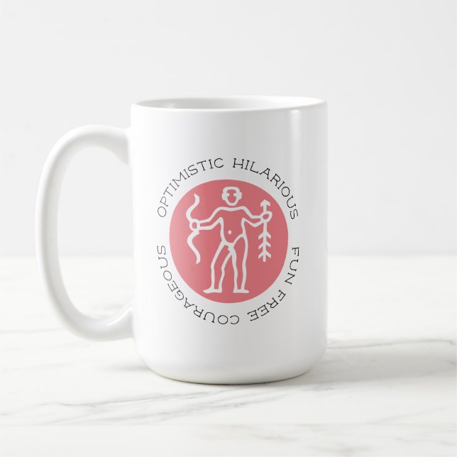 Sagittarius Zodiac Star Sign Personity Cof Kaffeetasse (Links)