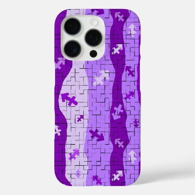 Sagittarius Zodiac Streifen Case-Mate iPhone Hülle (Rückseite)