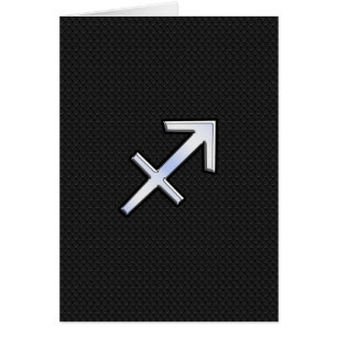 Sagittarius Zodiac Symbol auf schwarzer Schlangenh