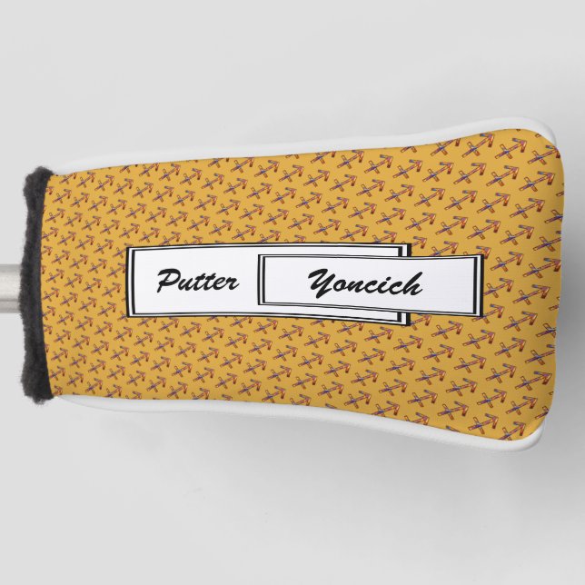 Sagittarius Zodiac Symbol Element von K Yoncich Golf Headcover (Vorderseite)