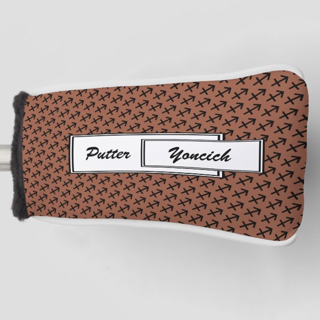 Sagittarius Zodiac Symbol Standard von K Yoncich Golf Headcover (Vorderseite)
