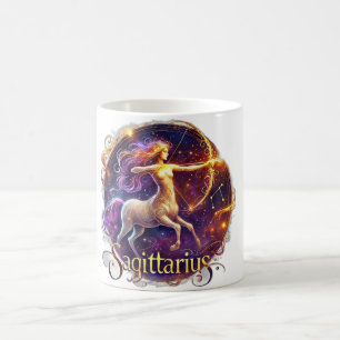 Sagittarius Zodiac Tasse - Fiery & Adventurous Des
