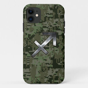 Sagittarius Zodiac-Zeichen für die Camouflage Oliv iPhone 11 Hülle