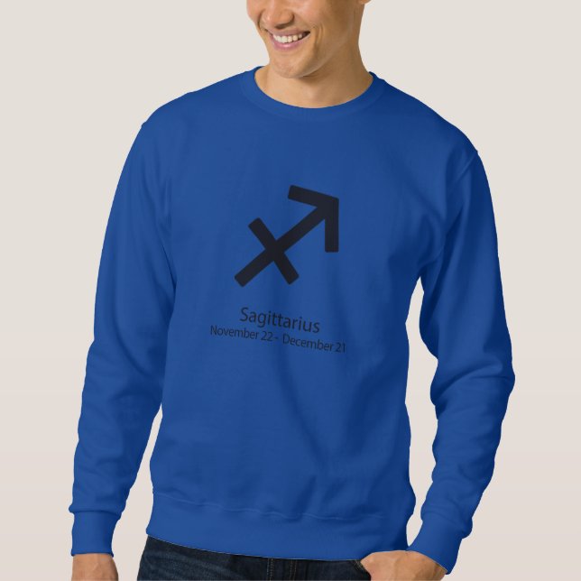 Sagittarius Zodiac Zeichen Sweatshirt (Vorderseite)