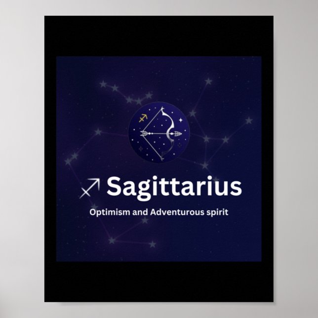 Sagittarius Zodiac-Zeichensticker Poster (Vorne)