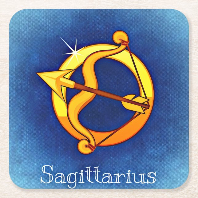 Sagittarius zodiale Untersetzer (Vorderseite)