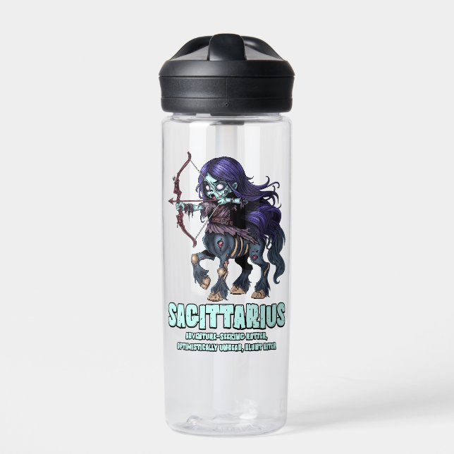 Sagittarius Zombie Trinkflasche (Vorderseite)