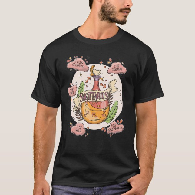 Sagittarius    ZutatenMagische Astrologie T-Shirt (Vorderseite)